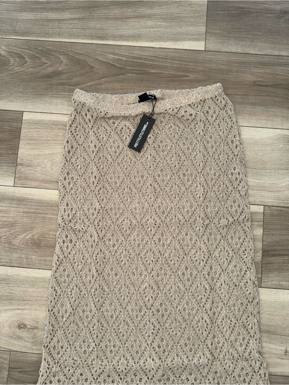 Textured Rib Low Rise Midaxi Skirt - Picture 3 of 3
